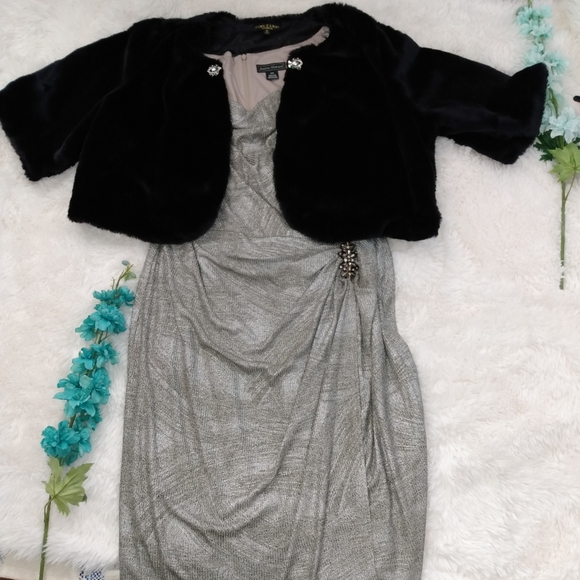 Jessica Howard & park&main mink formal dress